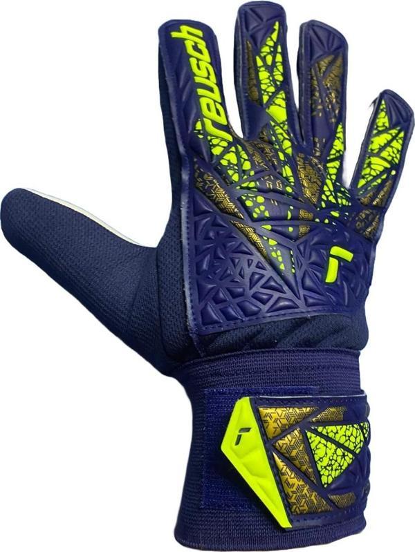Reusch 5470514-4409 Attrakt Starter Solid Premium Blue-Safety Yellow - Image 1