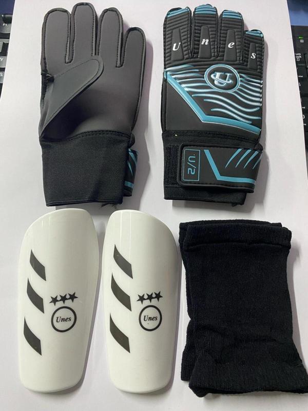 Unes Mavi Kaleci Eldiveni Ve Tekmelik Seti - Image 1