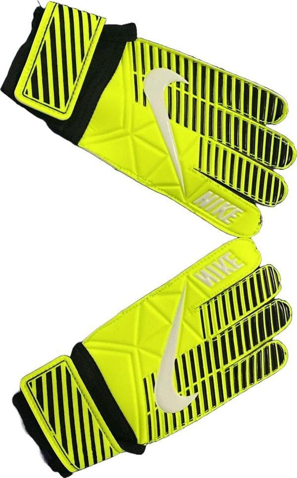 Unes Futbol Kaleci Eldiveni Yeni Nk Logolu Sarı-Siyah Renk 9-10-11 Numara - Image 1