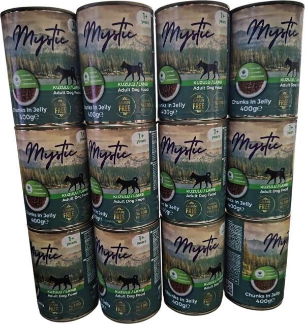 MYSTİC KÖPEK KONSERVE KUZU ETLİ 400 GR ( 12 ADET ) - Image 1