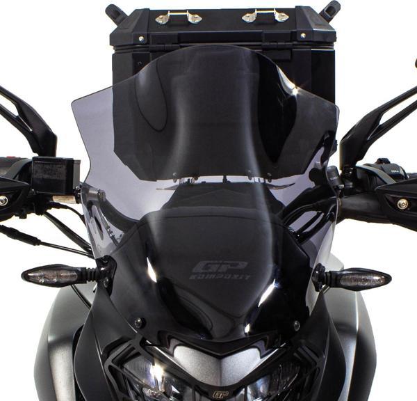 GP Kompozit Bajaj Dominar 250 / 400 2017-2023 Uyumlu Kısa Ön Cam Şeffaf - Image 1