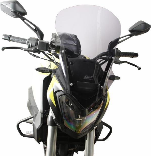 GP Kompozit Bajaj Dominar 250 / 400 2017-2023 Uyumlu Ön Cam Şeffaf - Image 1