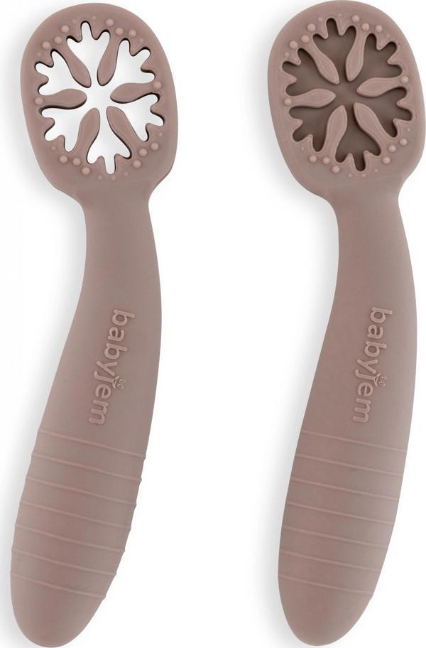 Babyjem Silikon İkili İlk Kaşığım Gri - Image 1