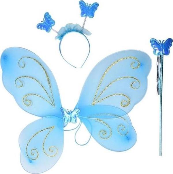 MDB Kelebek Kanadı Tacı Asası Mavi Renk - Image 1