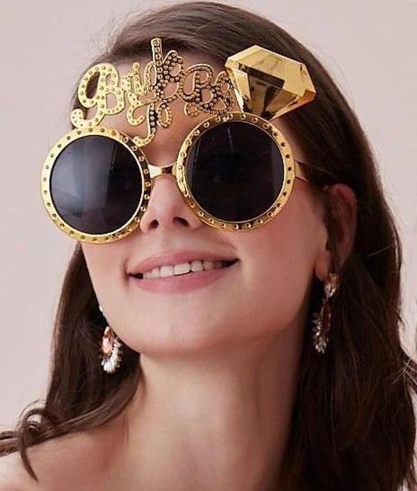 MDB Altın Renk Bride To Be Yazılı Gelin Gözlüğü - Image 1