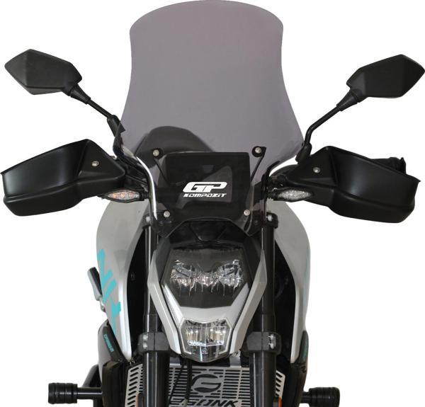 GP Kompozit CF Moto 250 NK 2018-2022 Uyumlu Ön Cam Siyah - Image 1