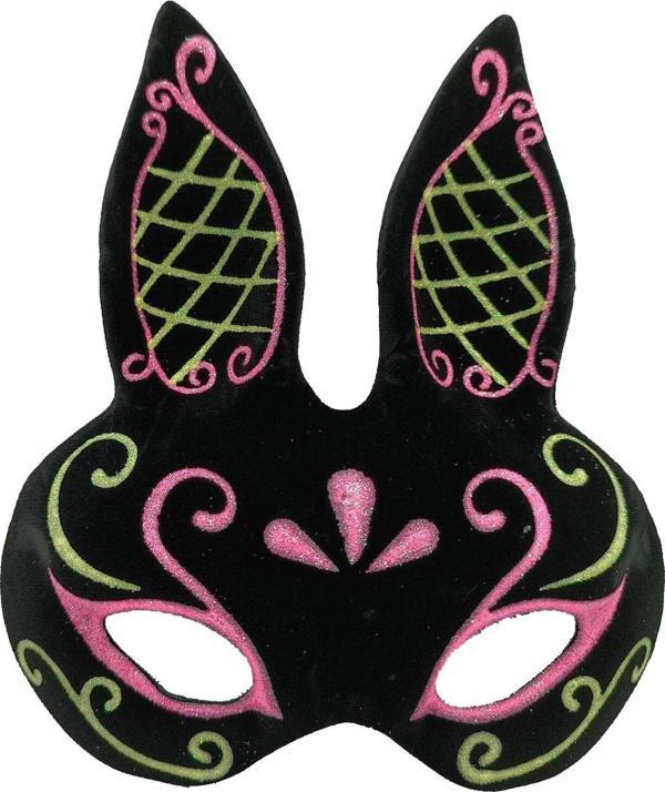 MDB Siyah Süet Kaplama Tavşan Maskesi - Image 1