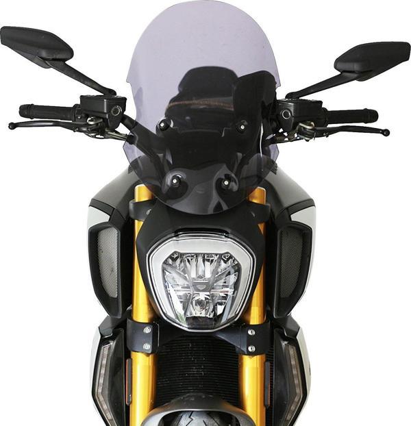 GP Kompozit Ducati Diavel 1260 S 2019-2020 Uyumlu Ön Cam Füme - Image 1