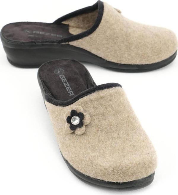 Gezer Kışlık Ev Bahçe Yüksek Topuk Kadın Terlik - Image 1