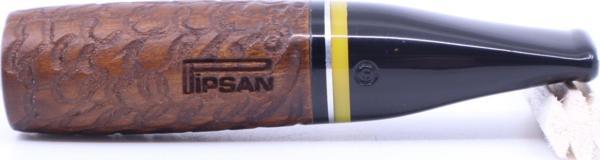 Pipsan Toscanello  Backwoods Duman Desen İşlemeli Ağızlık Kahverengi - Siyah/Sarı Şeritli - Image 1