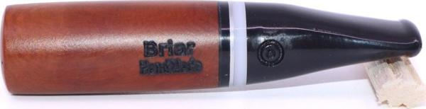 Pipsan Toscanello Backwoods Ağızlık Kahverengi - Siyah/Beyaz Şerit - Image 1