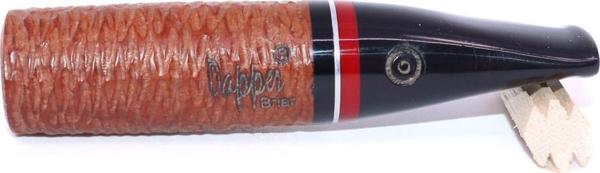 Pipsan Toscanello Backwoods Ağızlık Gravürlü Kahverengi - Kırmızı/Siyah Şeritli 1904 - Image 1