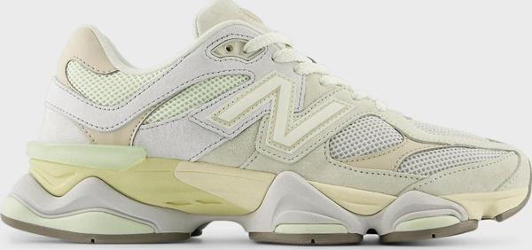 New Balance Logolu Deri Sneaker Bayan Ayakkabı U9060EEP Beyaz-Açık Yeşil - Image 1