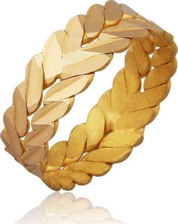 22 Ayar Altın Başak Yüzük - Image 1