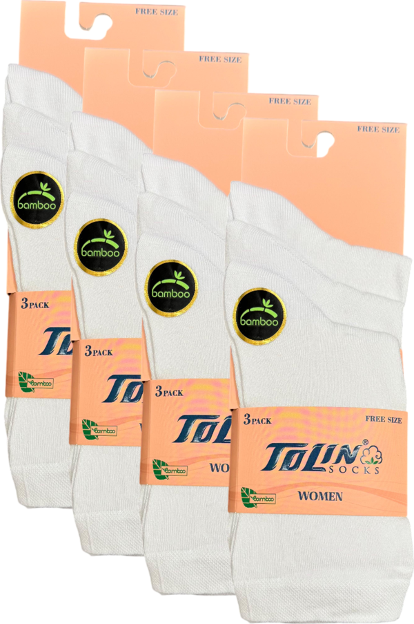 Kadın 12 li Bambu Çorap Seti 24024 - Image 1