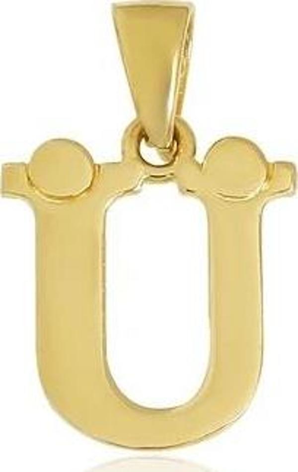 14 Ayar Altın Düz Harf Kolye Ucu - Image 1