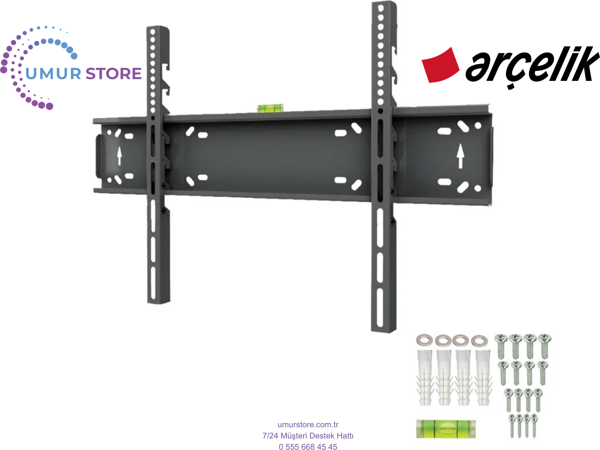 Arçelik 50” 7 serisi A50 D 790 B 43”- 65” inç Lcd Led Televizyon Sabit Duvar Askı Aparatı - Image 1