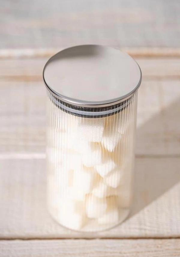 Acar SHL6085 Gri Kapaklı Borosilikat Cam Saklama Kabı-Kavanoz 300 cc - Image 1