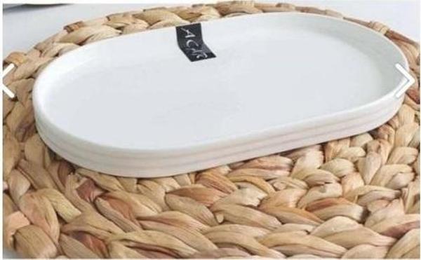 Acar YSF10344 Oval Porselen Tabak 26 cm 1 Adet - Image 1