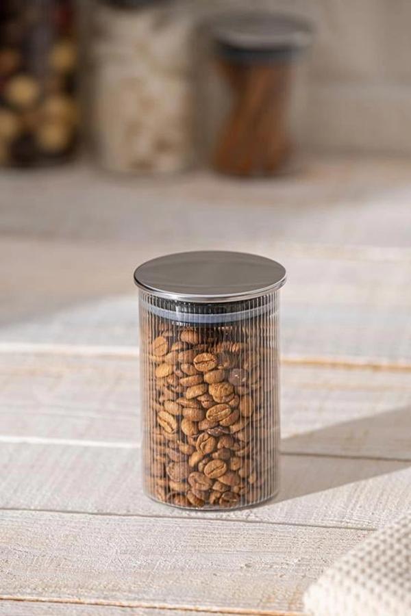 Acar Borosilikat Gümüş Kapak Cam Kavanoz 245 cc - Image 1