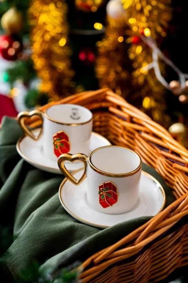 Acar KAI6597 Hediye Paketi Desenli Kahve Fincan Takımı 2'li - Image 1