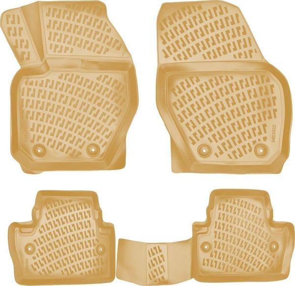 Rizline Volvo S60 2010 Sonrası İle Uyumlu 3D Havuzlu Paspas Bej - Image 1