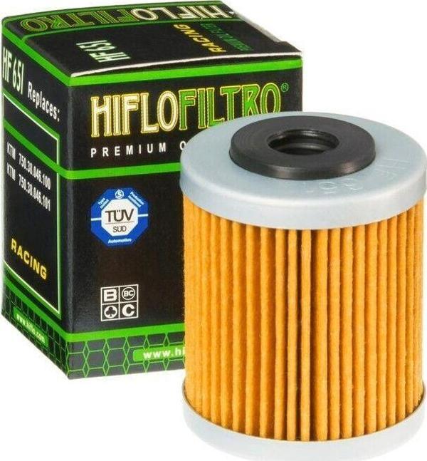 Hiflo Hf651 2012-2022 KTM 690 SMC R Uyumlu Yağ Filtresi (1.Filtre) - Image 1