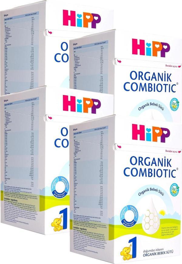 Hipp 1 Organik Combiotic Bebek Sütü 800 gr x 4 Adet - Image 1