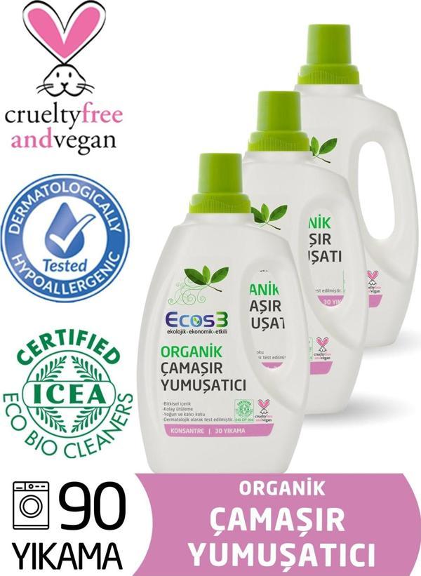 Organik Konsantre Çamaşır Yumuşatıcı 3’lü Set 90 Yıkama - Image 1