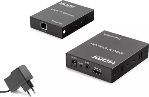 Hadron Hdx1349 200M Hdmi Extender 480P - 720P - 1080P İp Siyah - Image 1