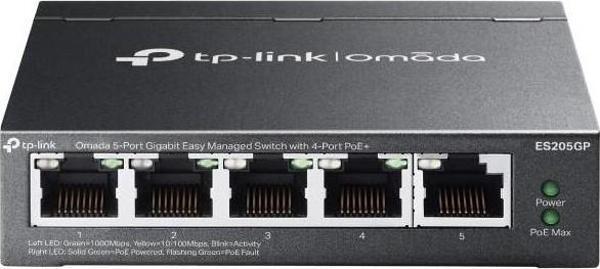 Omada Tp-Link Es205Gp 5 Port 10-100-1000 Poe+ 65W Cloud Switch - Image 1