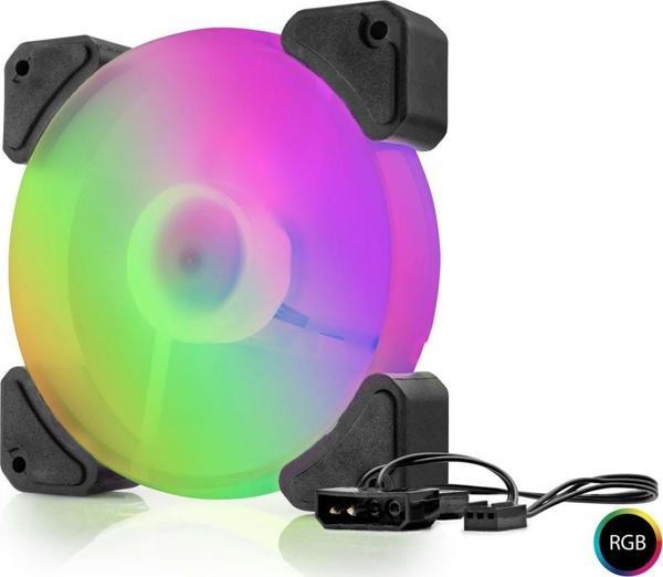 Hadron Hdx1518 12Cm Kasa Fanı Performans 4Pin Rgb Siyah - Image 1