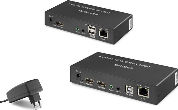 Hadron Hdx1306 120M Hdmi Kvm 1080P Full Hd Extender Siyah - Image 1