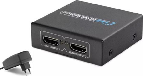 Hadron Hdx1284 2 Port Hdmi Splitter 1.4V 1080P 3D 1-İn 2-Out Siyah - Image 1