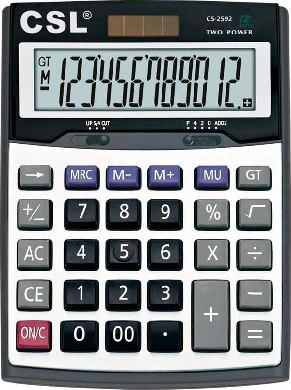 Csl Cs-2592 12 Hane Masa Tipi Hesap Makinesi - Image 1