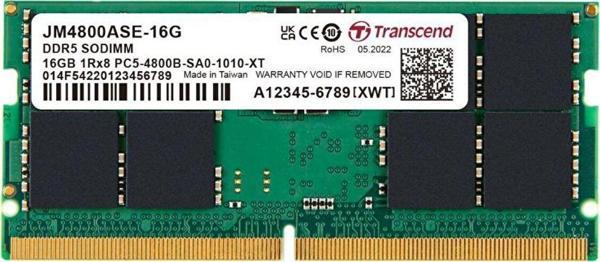 Transcend Jm4800Ase-16G 16Gb Ddr5 4800Mhz Cl40 1.1V Notebook Ram - Image 1
