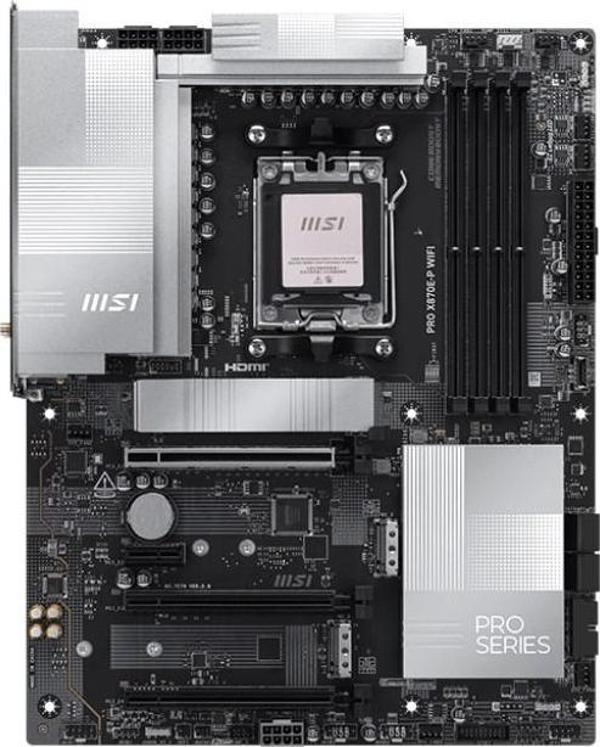 Msi Pro X870E-P Wifi Ddr5 Amd X870E Am5 Soket Ddr5 8200+(Oc)Mhz Atx Oyuncu (Gaming) Anakart - Image 1