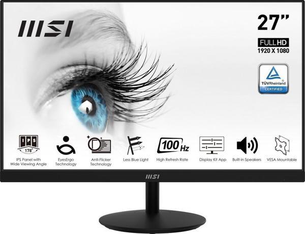 Msi 27" Pro Mp271A 1920X1080 100Hz 1Ms Hdmi Vga Dp İps Monitör - Image 1