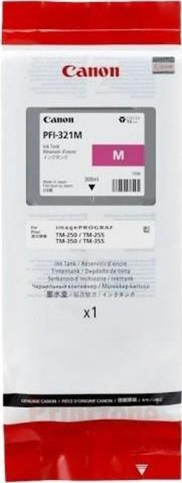 Canon 6269C001 Pfi-321 Magenta Kartuş (320 Ml) - Tm-255 - Tm-350- Tm-355 - Image 1