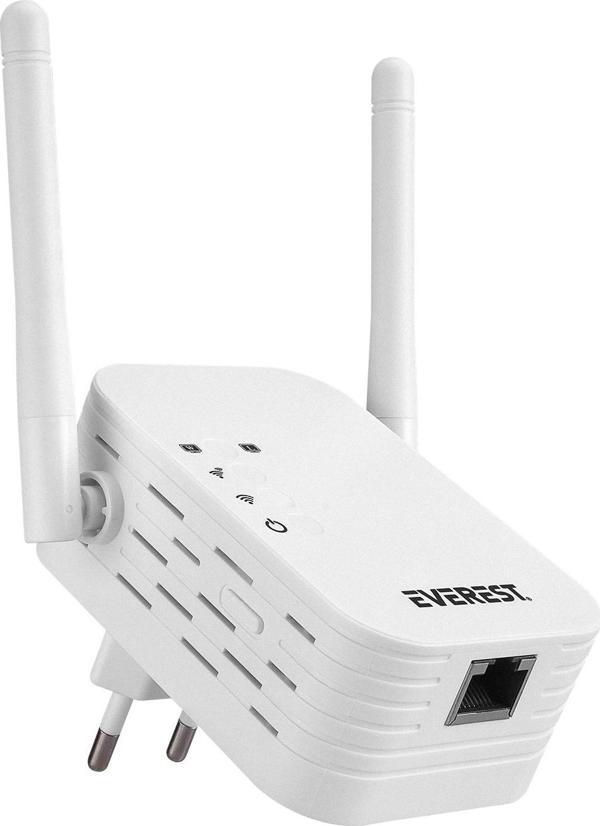 Everest Ewr-N302 2.4Ghz 300Mbps 1Xwan-Lan Port 2X2Dbi Anten Repeater+Ap Kablosuz Menzil Genişletici - Image 1