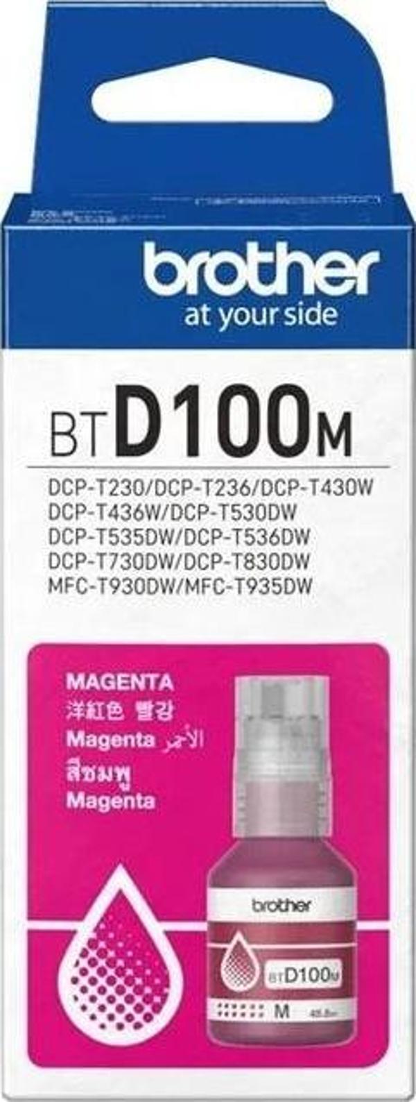 Brother Btd100M Magenta Kırmızı 5.000 Sayfa Şişe Mürekkep Dcp-T430-T530-T730-T830 Mfc-T930-T935 - Image 1
