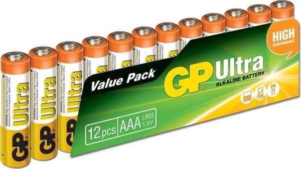 Gp G-Tech Lr03 Aaa Boy Ultra Alkalin İnce Kalem Pil 12'Li Paket Gp24Au-Vs12 - Image 1
