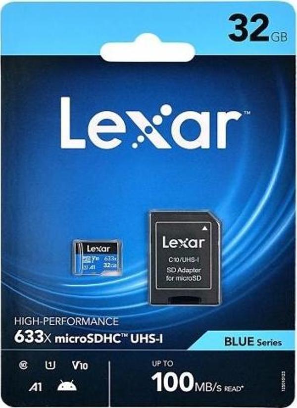 Lexar 32Gb A1 V10 U1 Hafıza Kartı + Adaptör - Image 1