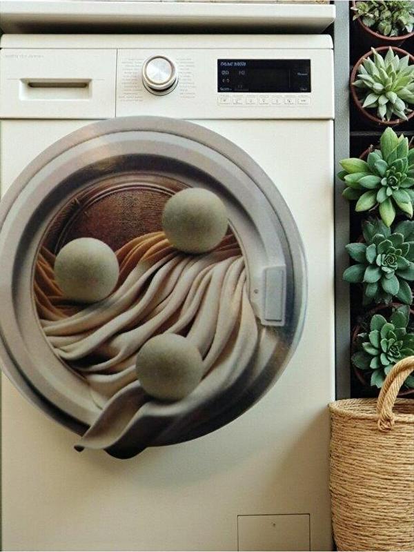 Mucit Home 3 Adet Yün Kurutma Topu Kurutma Makinesi Için Doğal Yumuşatıcı Çamaşır Kurutma Topları - Image 1