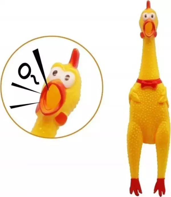 Mucit Home  Be Active Öten Tavuk Köpek Oyuncağı Medium 30 Cm - Image 1