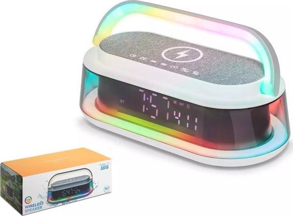 Hadron A913 Bluetooth Speaker Rgb Beyaz - Image 1