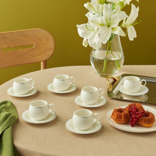 Karaca Adile 6 Kişilik Double kahve Fincan Takımı - Image 1