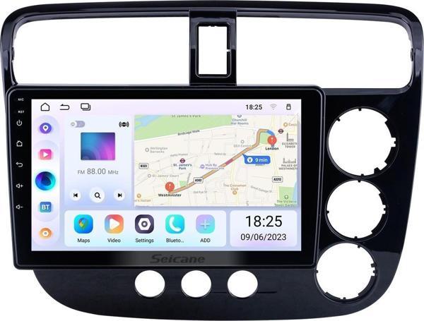 Honda Civic Manuel A/C 2001-2015 Android Auto Carplay Navigasyon Multimedya Sistemi - Image 1