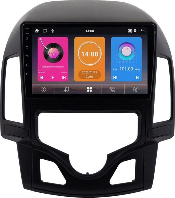 Hyundai i30 Android Multimedya Sistemi (2008-2011) Dijital Klima 6+64 GB 4K OLED - Image 1