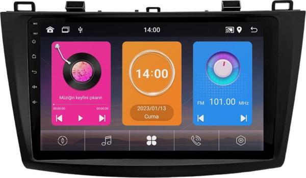 Mazda 3 Android Multimedya Sistemi (2011-2014) 8+128 GB 4K OLED - Image 1